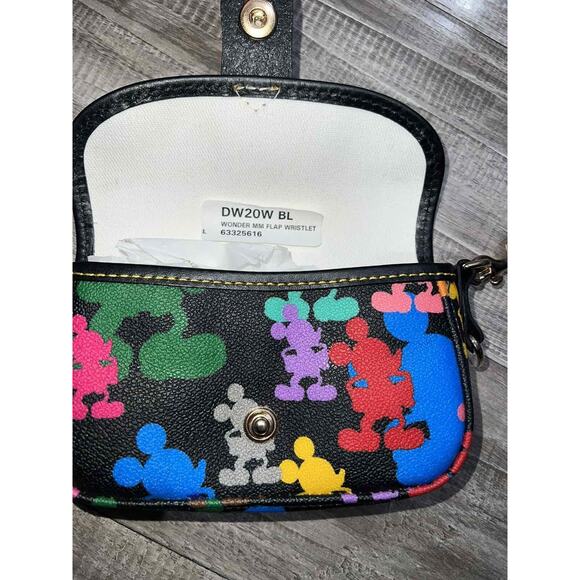 DOONEY & BOURKE Disney Park Wonder Mickey Silhouette Multicolor Wristlet B000525